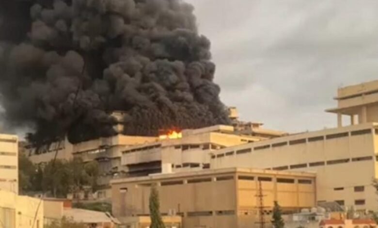 تفاصيل حريق معمل كونكورد في لبنان