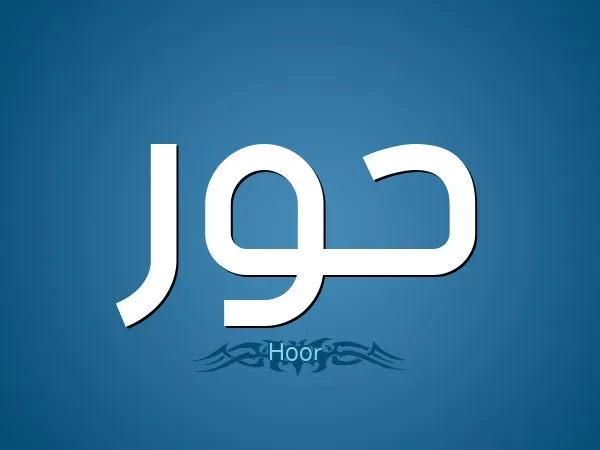 معنى اسم حور بالانجليزي