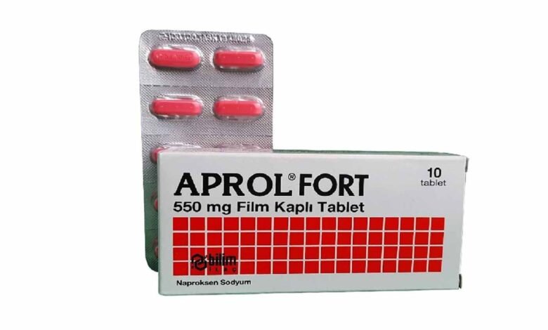 aprol fort 550 mg لماذا يستخدم