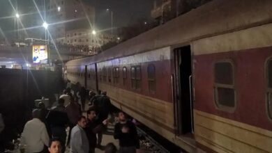 فيديو تفاصيل حادث قطار قليوب اليوم