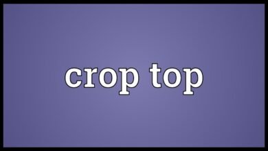 معنى crop top