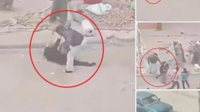 فيديو جريمة ٦ اكتوبر رجل يقتل زوجته في السوق