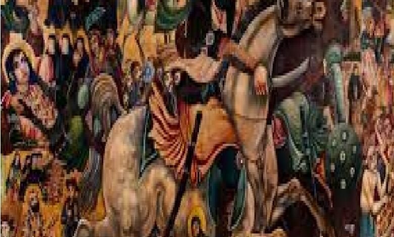 ماذا رسم الحسين على ارض كربلاء