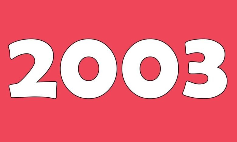 عدد الايام من 2003 الى 2023
